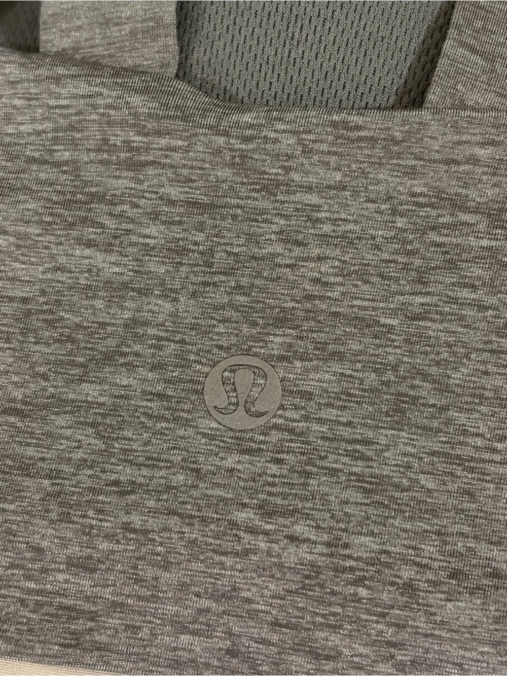 Lululemon Like a Cloud Longline Bra D/DD Cup Heathered Raceway Grey Size 14